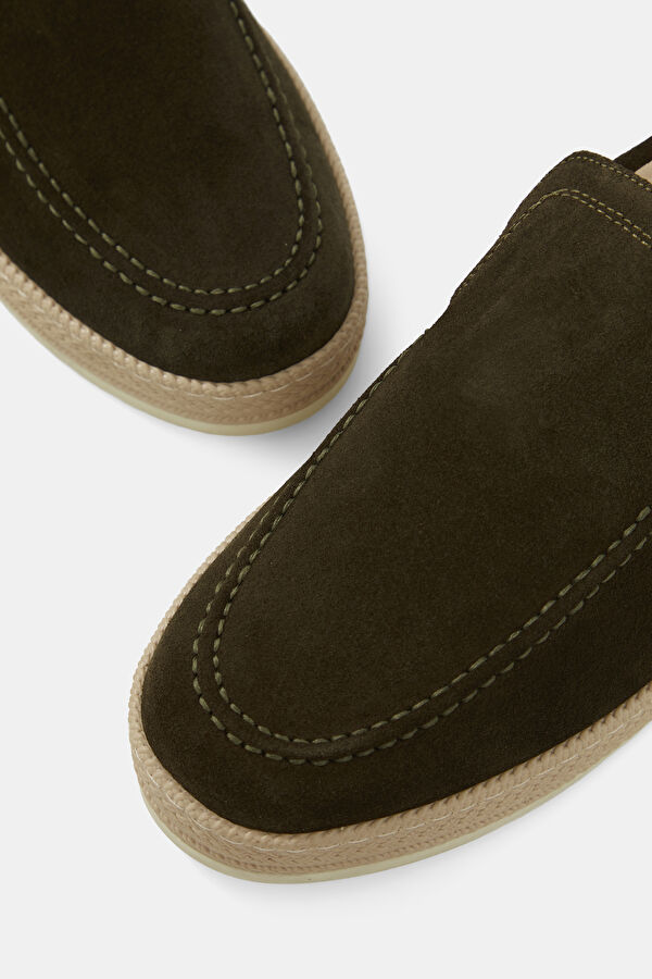 YEŞİL SÜET LOAFER AYAKKABI 4