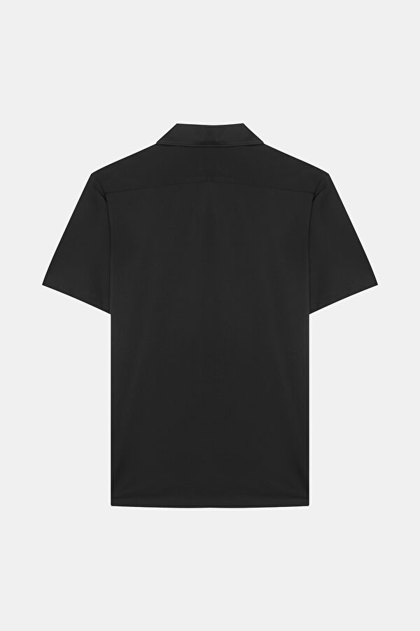 SİYAH KISA KOLLU POLO YAKA T-SHIRT 2