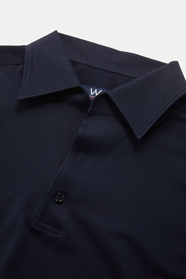 LACİVERT KISA KOLLU POLO YAKA T-SHIRT 3