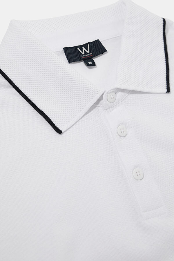 BEYAZ POLO YAKA T-SHİRT 3