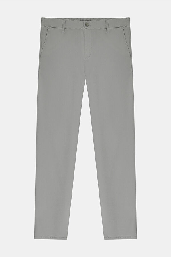 GRİ DAR PAÇA BEŞ CEP SPOR PANTOLON