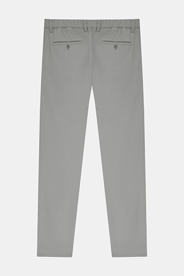 GRİ DAR PAÇA BEŞ CEP SPOR PANTOLON 2
