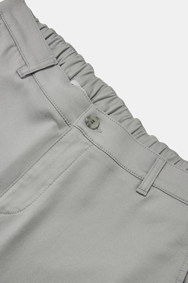 GRİ DAR PAÇA BEŞ CEP SPOR PANTOLON 3