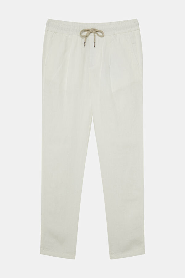 BEYAZ BORU PAÇA JOGGER SPOR PANTOLON 4