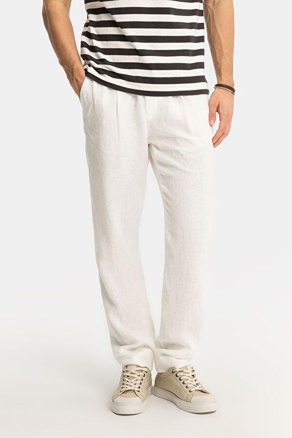 BEYAZ BORU PAÇA JOGGER SPOR PANTOLON 2