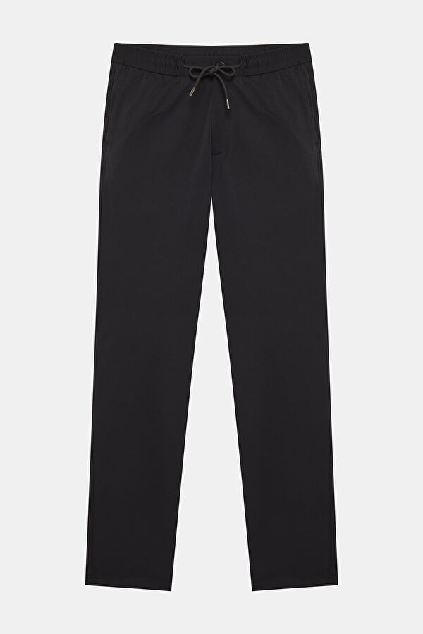 SİYAH BORU PAÇA JOGGER SPOR PANTOLON