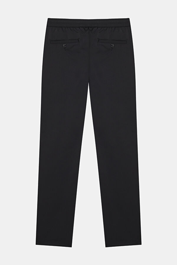 SİYAH BORU PAÇA JOGGER SPOR PANTOLON 2