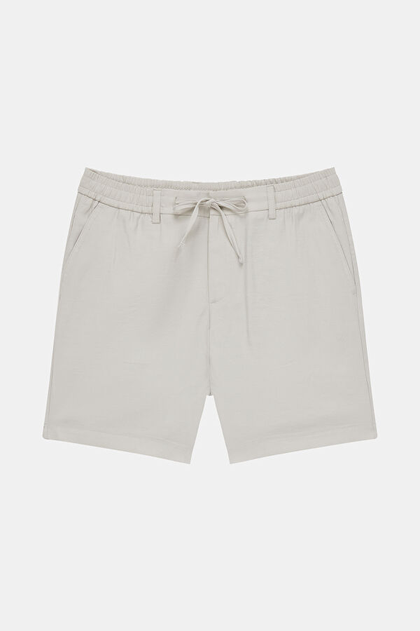 GRİ VİSKOZ/POLYESTER BERMUDA 4