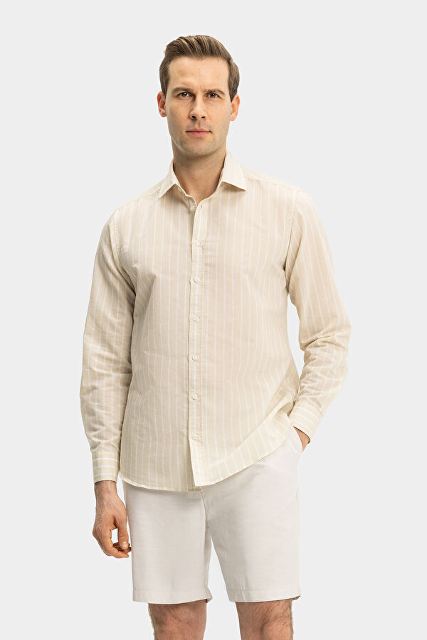 GRİ VİSKOZ/POLYESTER BERMUDA 2