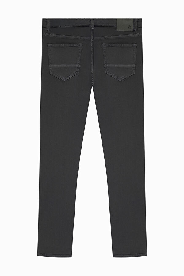 GRİ DAR PAÇA BEŞ CEP JEAN PANTOLON 2