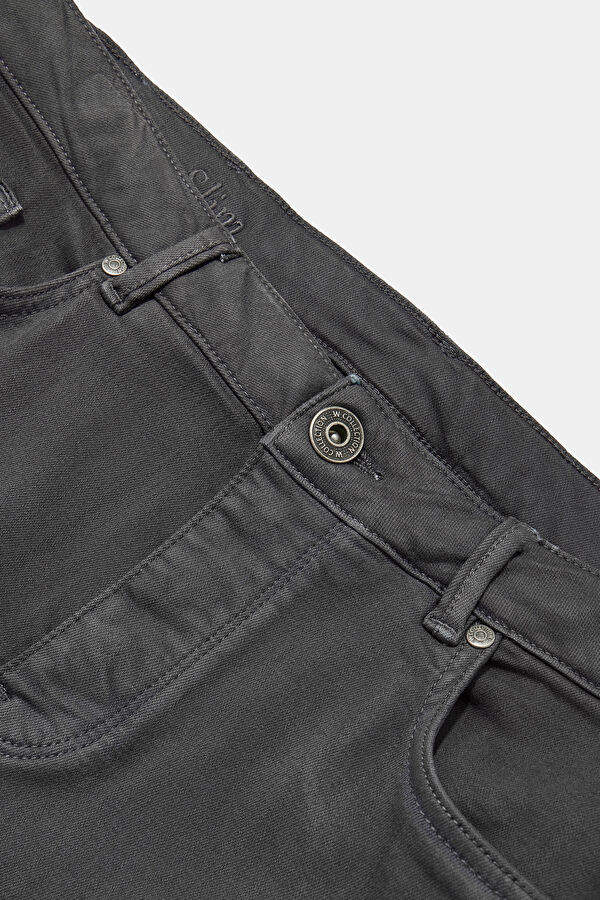 GRİ DAR PAÇA BEŞ CEP JEAN PANTOLON 3