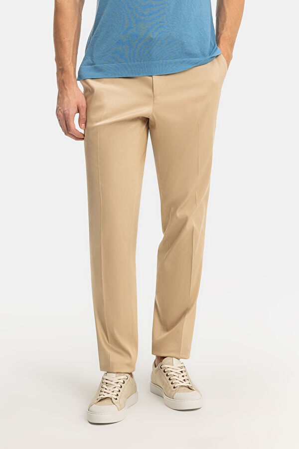 BEJ BORU PAÇA KLASİK SPOR PANTOLON 2