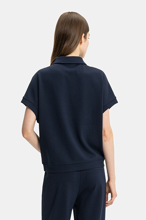 LACİVERT POLO YAKA SWEATSHIRT 2