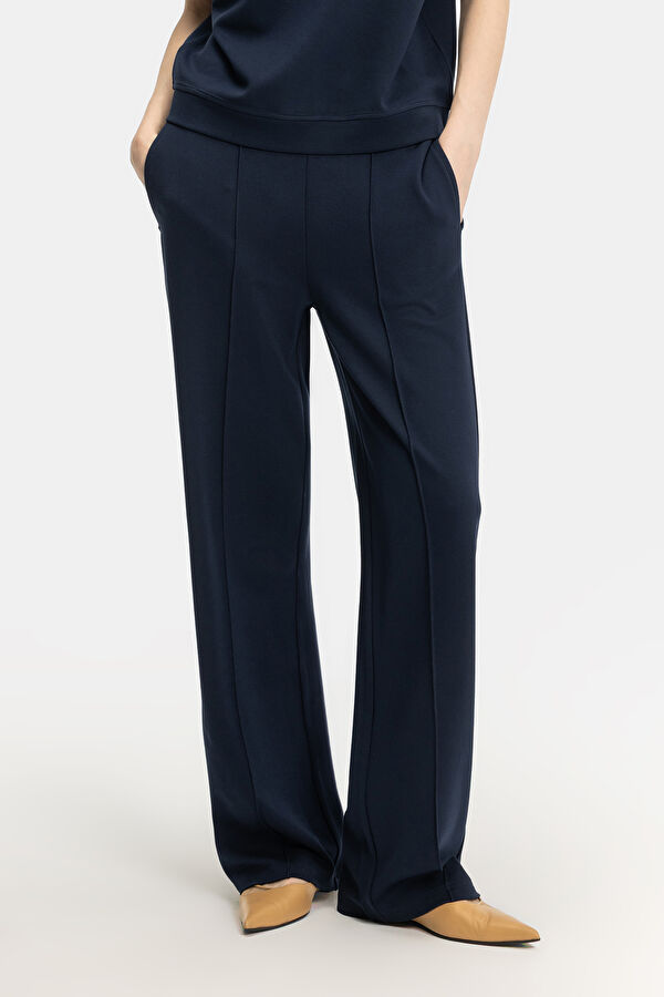 LACİVERT BOL PAÇA STANDART SPOR PANTOLON 2