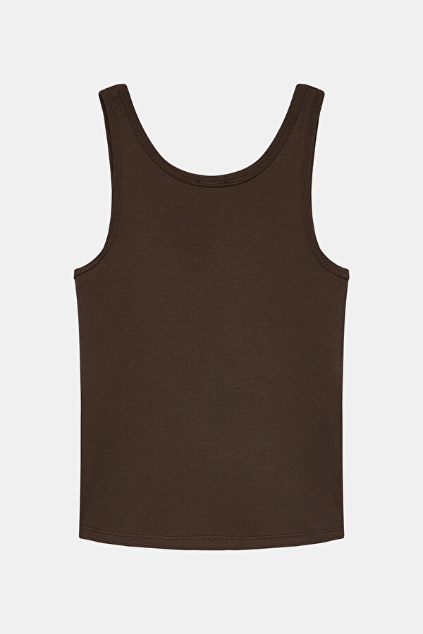 KAHVE KOLSUZ T-SHİRT 2